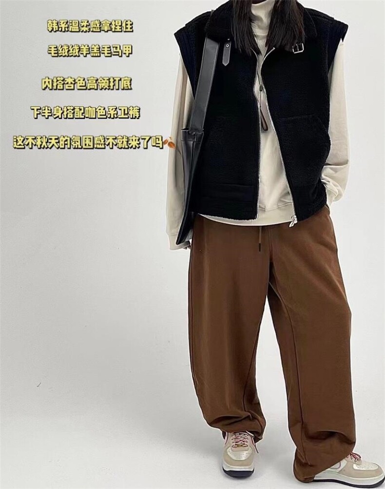 现货新款羊羔毛马甲，女装马甲，FU