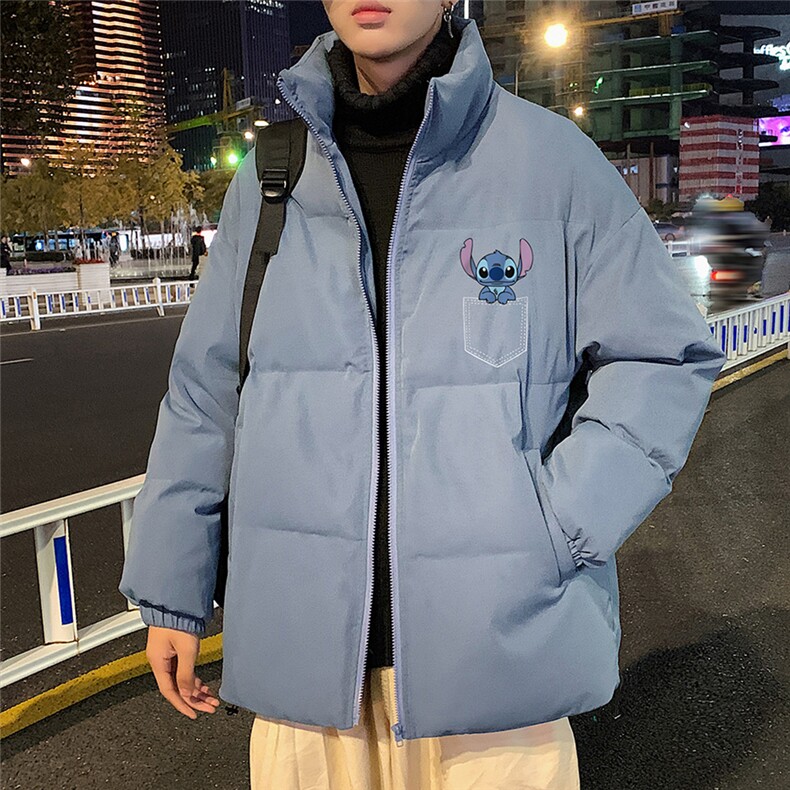 秋冬新款韩版加厚保暖立领宽松棉服外套男MY2057P115控135,男装棉衣,电商A268A