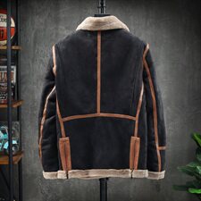 展架大码冬季皮毛一体男士青年夹克外套Z131-P240M-5XL大货主推，男装夹克，电商D308