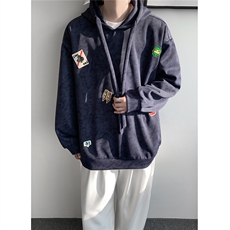 WY10203-特P45加绒特P50美式重磅刺绣贴标连帽卫衣大码上衣男，男装卫衣，电商A059