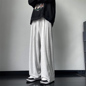 秋季垂感宽松阔腿裤直筒卫裤男休闲长裤百搭运动裤 K7521-P35图片