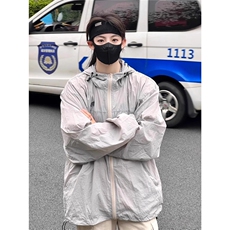 速干防晒衣男女夏季户外轻薄透气凉感宽松情侣登山服A3391-P42，男装防晒衣，星座208-5