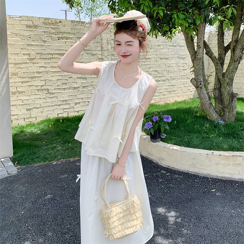 现货两件套裙蝴蝶结套装裙2C122-2536-P155-K228,女装套装/套裙,2C122