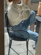 春季新品·设计款条纹衬衫，女装衬衫，Hello Tina