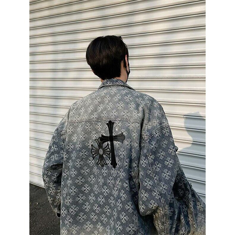 春秋季水洗做旧牛仔夹克男美式J3566P90,男装夹克,星座1116-2