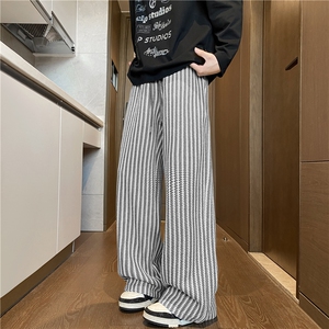 抖音品质美式复古编织条纹潮流百搭休闲裤B315-K25832-特p35控68图片
