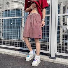 格子短裤男夏季潮流美式多巴胺裤子情侣休闲五分沙滩裤D2999-p26，男装牛仔裤，星座1008