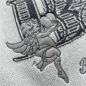 秋冬情侣款新款针织衫圆领毛衣男装港风宽松X5617-P85控105图片