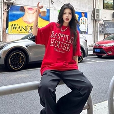 夏季质感立体珍珠字母刺绣T恤男中性美式复古百搭宽松上衣TK09，男装T恤，星座1116A（原606A-3）