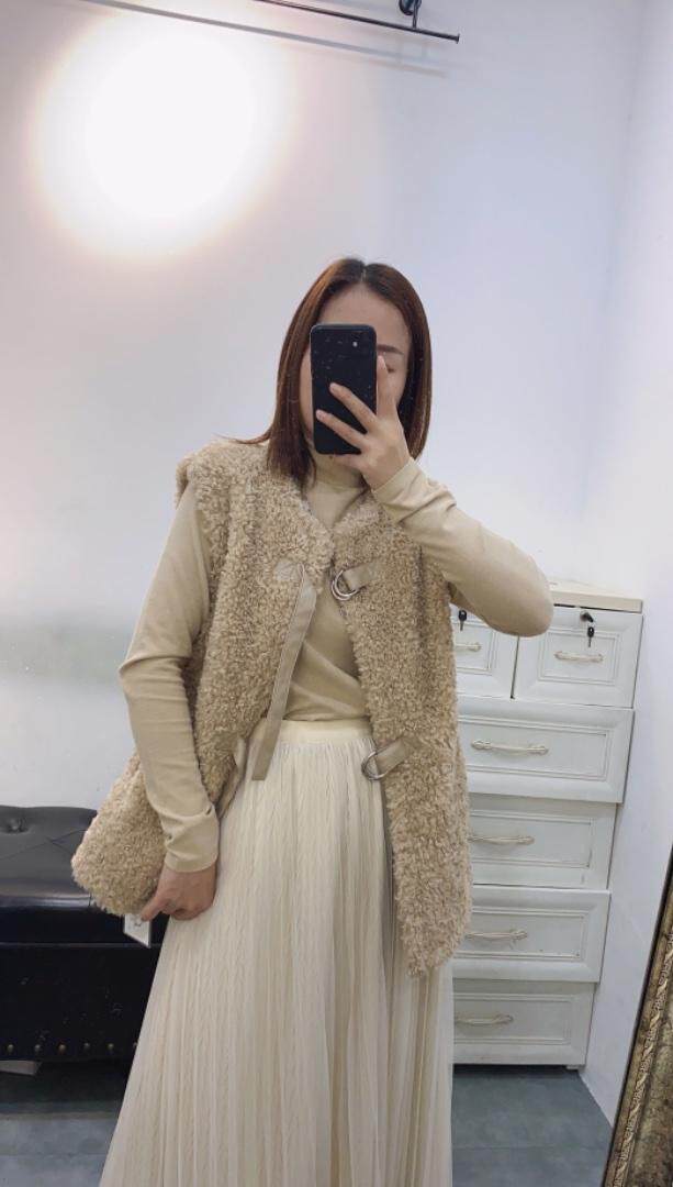 2021冬季皮毛马甲，女装马甲，曼希野