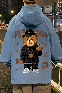 ！港风风衣男短款长袖夹克男休闲外套男上衣男DJK303-P45图片