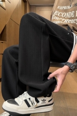 2026春夏新款男士冰丝裤百搭休闲长裤刺绣垂感休闲裤WK2083特P35，男装休闲裤，电商B220