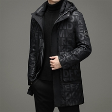 休闲时尚加厚保暖男士白鸭绒羽绒服冬新款XS98985-P305，男装羽绒服，钱塘6003A(原)4033A