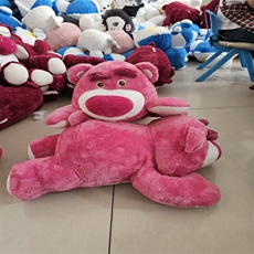双强毛绒玩具 趴版草莓熊