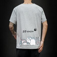 2021夏季新日系大码男马切达已注册卡通印花T恤宽松短袖T1010-P25，男装T恤，电商A001