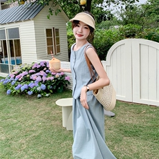 新款现货主推正反二穿棉麻套装9838-P125-K178，女装套装/套裙，2C129