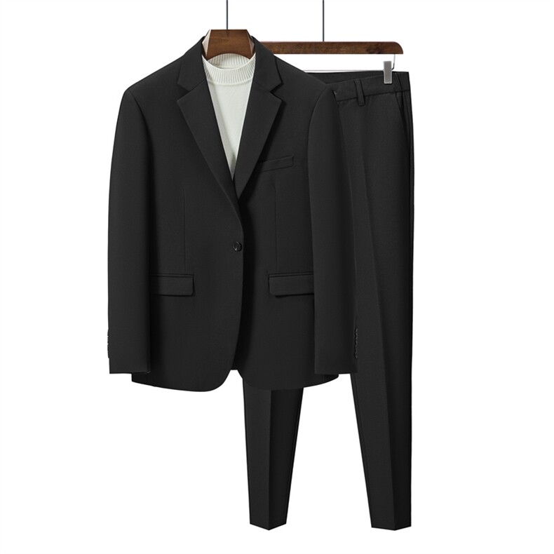 痞帅休闲潮流宽松轻熟风学院风西服套装男士网红外套秋冬款，男装西服套装，星座505-2（原电商A260-1)