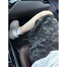 现货夏季迷彩工装宽松阔腿直筒五分休闲短裤男K5916-特P35控59，男装牛仔裤，星座205