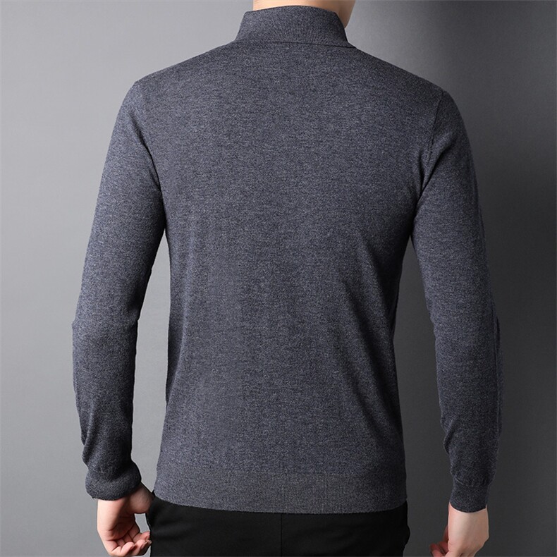 F81725羊毛精品90S毛条休闲秋冬季新款半拉链中年男士羊毛衫,男装针织衫/毛衣,钱塘207-1
