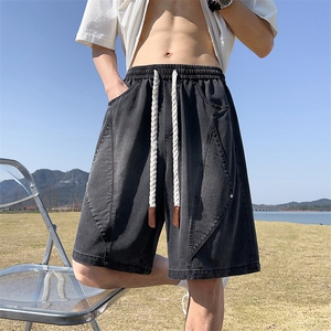 M-8XL 夏季宽松大码牛仔工装短裤五分裤XZ109-K2302-TP45图片