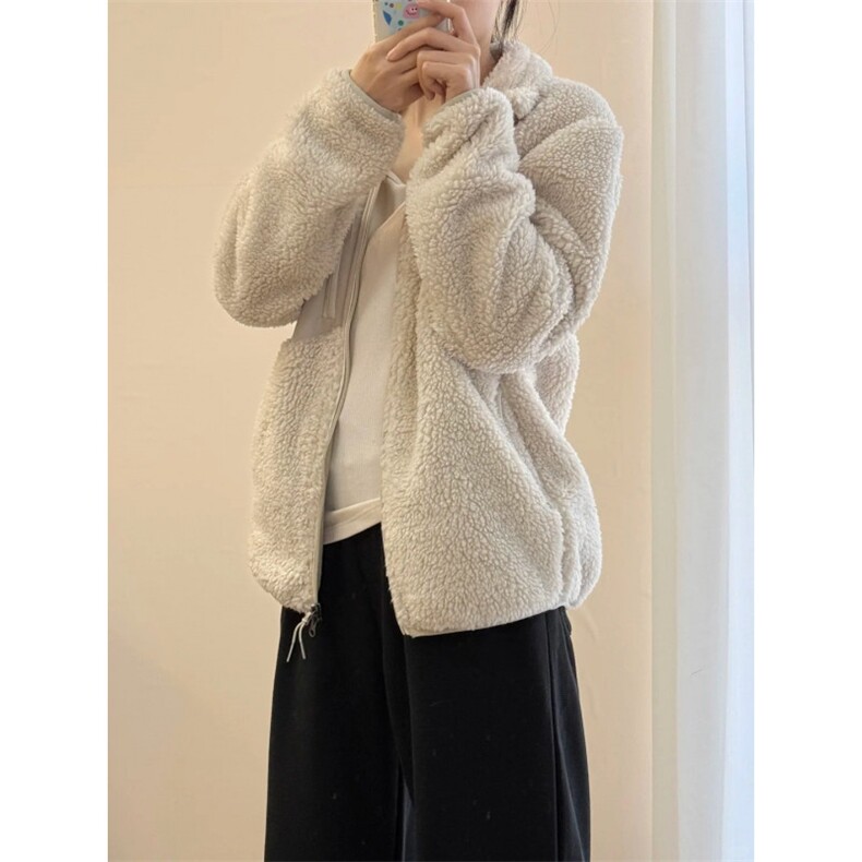 秋冬新款羊羔毛外套GS04-P85成分100聚酯纤维,女装短外套,星座1302