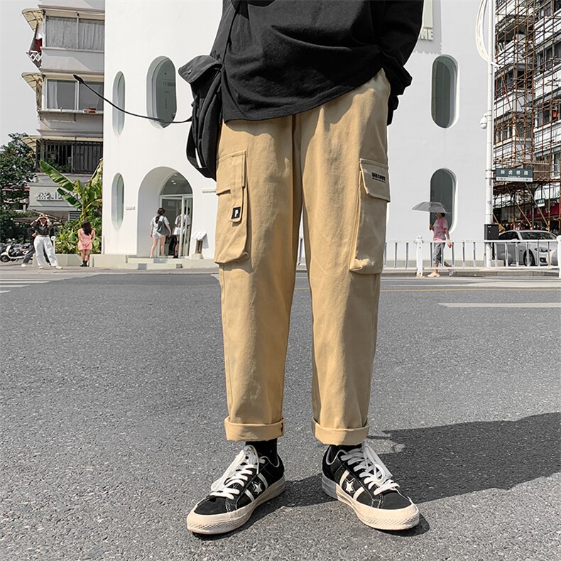 A112-P48机能工装裤男士大码宽松直筒休闲裤男,男装休闲裤,电商A040
