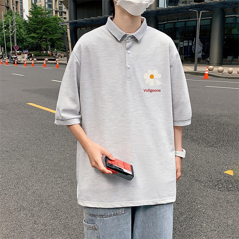 PL57059-P35翻领短袖polo衫男大码胖子半袖t恤男有领保罗衫模特,男装Polo衫,电商A040