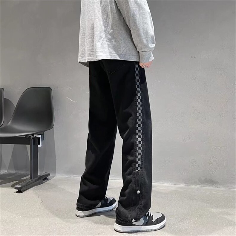 牛仔裤男宽松直筒裤K7001P37,男装牛仔裤,星座1116-2