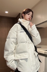 现货中性冬季宽松美式高街PU皮棉衣假两件外套XZ811A-MF120-P135，男装棉衣，星座811A