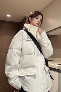 现货 中性冬季宽松美式高街PU皮棉衣假两件外套XZ811A-MF120-P135图片