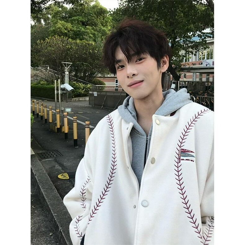 [001]潮流冬季宽松棒球棉服男女同款休闲厚外套A079-A503-P75,男装棉衣,电商A079