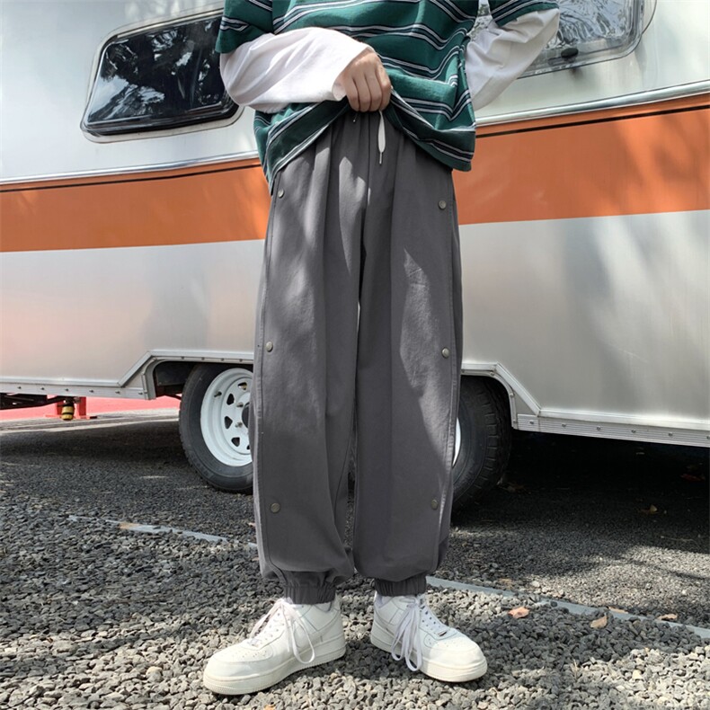 港风秋季新款男士宽松工装长裤休闲直筒裤227-2*C548*P50控68,男装休闲裤,星座227-2