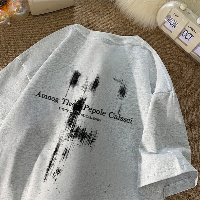 可设48小时发货支持抖音得物来样二开230克重磅美式短袖t恤MT364，男装T恤，电商A486-1