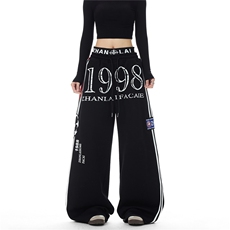 【现货】XZ1218BKW33特价P51美式撞色条纹双腰头抽绳卫裤休闲裤，男装休闲裤，星座1218（原611-3）