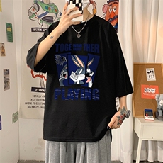 Q11234-P30春夏季七分袖t恤男大码五分袖男短袖中袖，男装T恤，电商A040