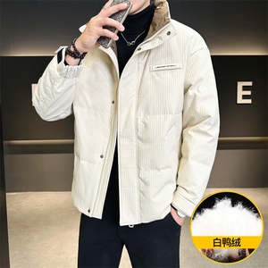 M862-P165 标50%白鸭绒男士2025冬季羽绒服休闲夹克加厚外套图片
