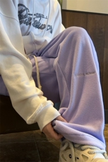 摇粒绒休闲裤D2211-TP45控价58可束脚裤子加绒刺绣保暖加厚长裤，男装休闲裤，电商A102-1