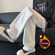 青少年弯刀裤运动加绒休闲卫裤CK47S-2XL特P38加绒特P45，男装休闲裤，电商B325