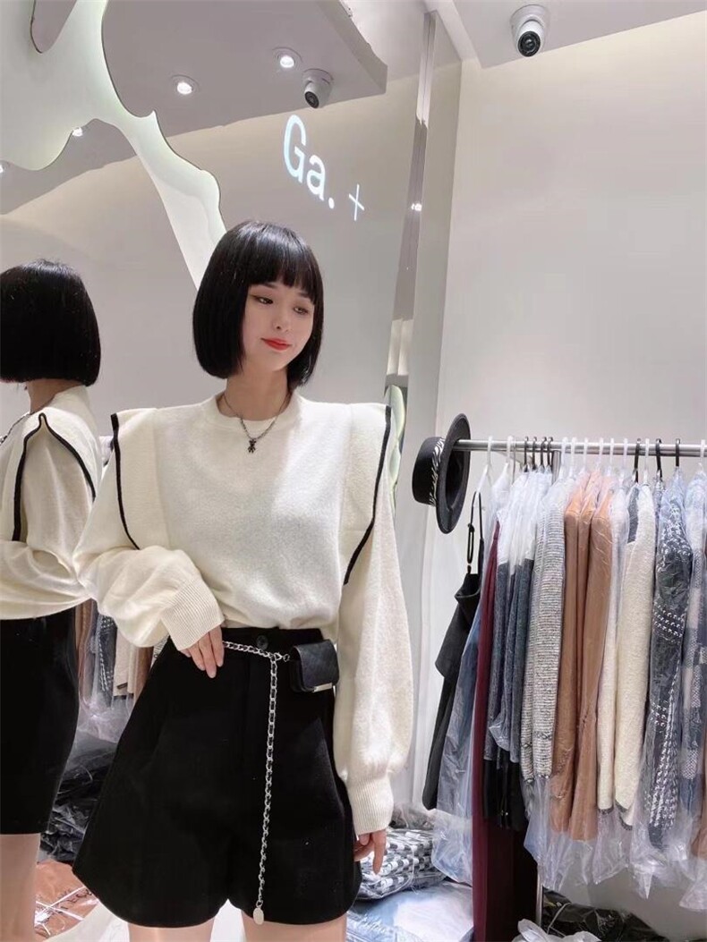 韩版时尚毛衣，女装针织衫/毛衣，TANG.+