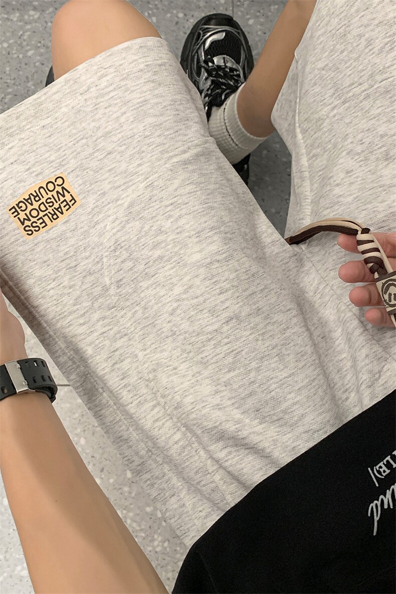 8XL-M抖音品质特大码ins潮流亮色休闲短裤印花五分裤DK1521P35,男装休闲裤,电商D206-1
