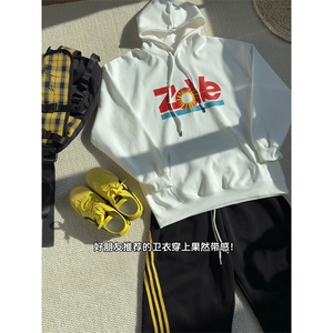 秋季新款连帽卫衣男女宽松休闲百搭长袖上衣W4697-特价P37图片
