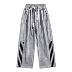 休闲裤男夏季新款港风宽松扎染工装阔腿长裤CK8203-P45，男装休闲裤，星座214-3