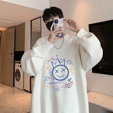 半高领毛衣男士大码针织衫男毛线衣男M18180-P45加绒款-P65，男装针织衫/毛衣，电商A040