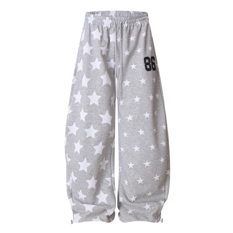 1506/QM10000/P44满印星星运动裤卫裤,男装休闲裤,星座1506