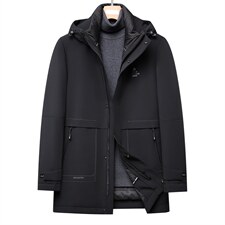 新款冬脱卸内胆羽绒服中年男外套爸爸装夹克上衣GSNA219953-P400，男装羽绒服，电商B212（原钱塘6029）