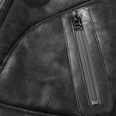 正反两穿2025冬季保暖外套皮毛一体夹克羊羔毛翻领白底8909p225，男装夹克，电商A203-1