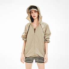 现货冰丝连帽防晒衣轻薄网眼透气户外运动拼接外套男A699-P45，男装防晒衣，星座1505