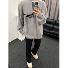 美式圆领毛衣男慵懒风休闲针织衫Z8829P53，男装针织衫/毛衣，星座1116-2