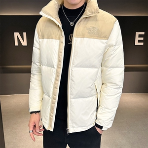 2025冬季新款男轻薄立领痞帅潮流时尚保暖拼接羽绒服YR8087-P175图片