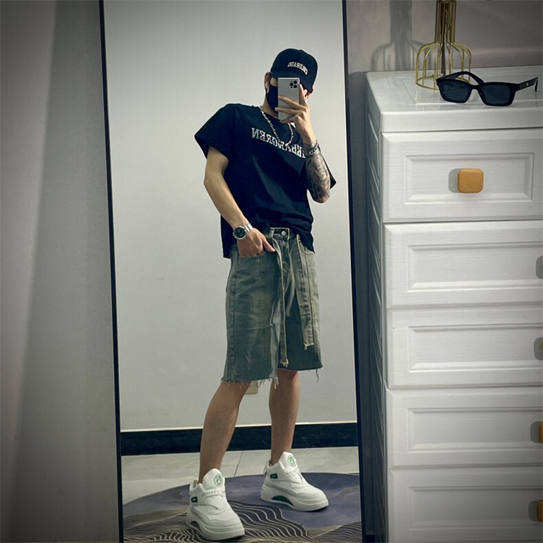 23牛仔裤男时尚都市新款潮流五分夏季牛仔裤JX211-P45,男装牛仔裤,星座1109-3